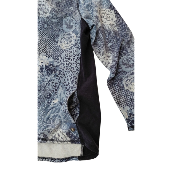 Northern Reflections Women's Blue and Black Patterned Ski Jacket - Picture 3 of 8